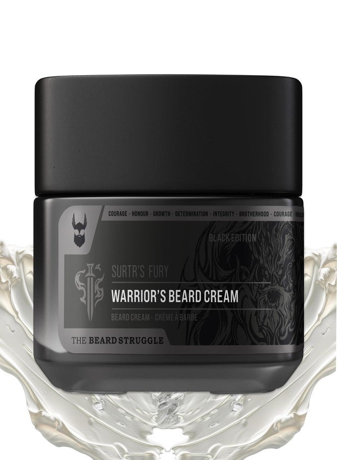 The Beard Struggle Beard Cream for Men by Beard Struggle -Surtr's Fury Beard Butter, Moisturizer & Softener for Men - Itch Relief, Hydration with Avocado & Jojoba Oils - Beard, Mustache & Corase Growth Cream, 50g - Image 1
